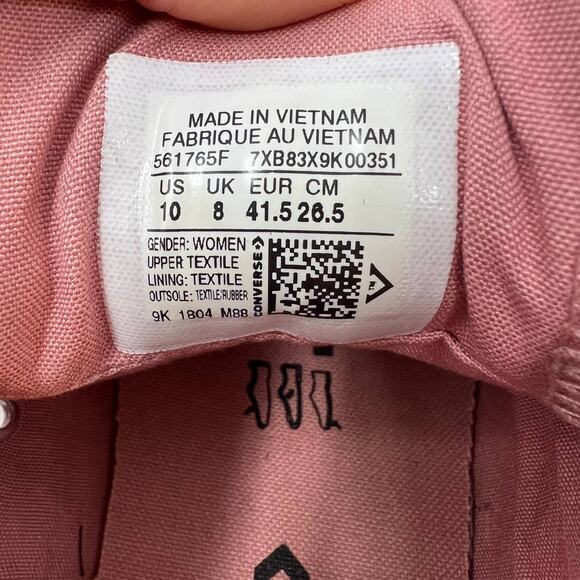 Converse Women's  All Stars Madison Rust Pink Size 10 - Picture 11 of 11